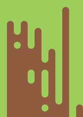 Celery Green color Abstract Rounded Color Lines halftone transition background illustration