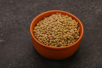Vegan cuisine - Dry lentil heap