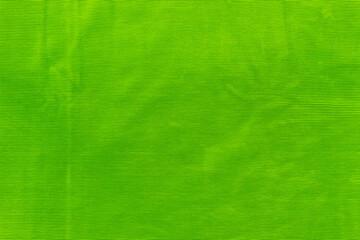 A view from above on the background of a rag that has a rich green color