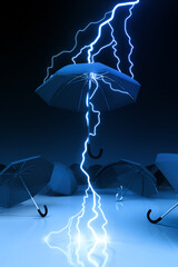 Umbrella and Lightning