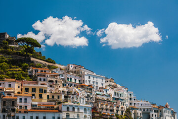 Fototapeta na wymiar Beautiful Amalfi town in Amalfi Coast, Italy