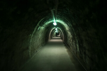 Fototapeta na wymiar Old concrete tunnel