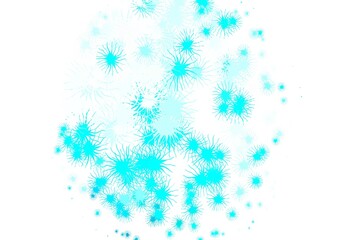 Light Blue, Green vector template with chaotic shapes.