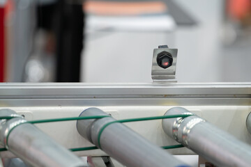 Photoelectric Sensor installed on Line conveyor in factory
