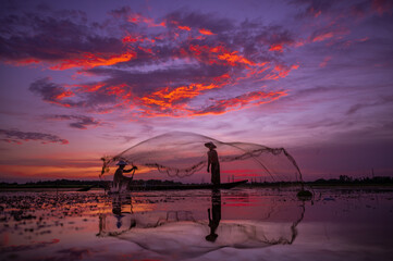 life of asia fisherman