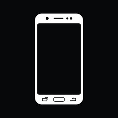 smartphone icon,vector illustration. Black background