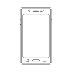 smartphone icon,vector illustration. White background