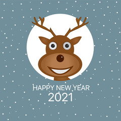 Christmas reindeer illustration