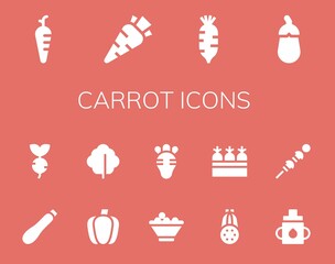 carrot icon set
