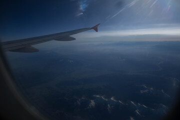 Obraz premium view from airplane window