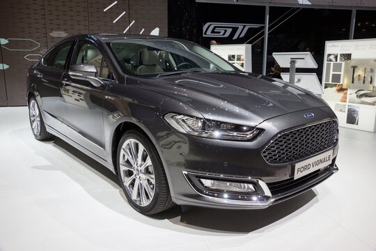 GENEVA, SWITZERLAND - MARCH 1, 2016: New Ford Mondeo Vignale at the 86th International Geneva Motor Show in Palexpo, Geneva.