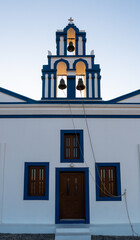 Obraz premium Churches and buildings in Santorini island