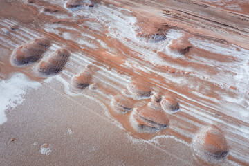 Pattern, Texture, Landscape in Tolar Grande, La Puna, Argentina, South America, America