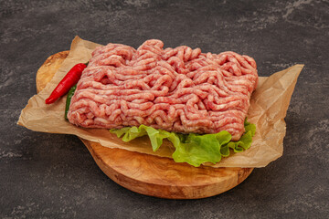 Raw Minced pork meat for cooking