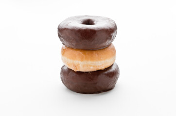 Donut (donuts) on white background Spain Europe