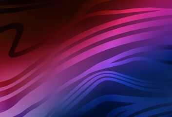 Dark Blue, Red vector layout with curved lines.