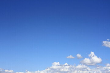 blue sky with clouds for background