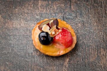 Fruit cake, small. In studio, with nobody. Asturias, Spain