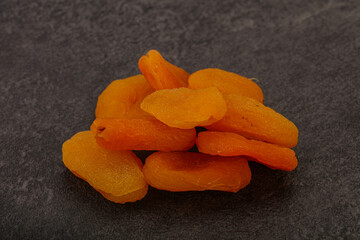 Sweet tasty dried apricot heap
