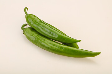 Ripe tasty spicy green pepper