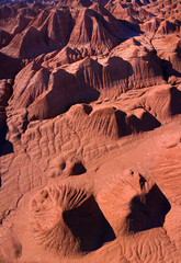 Aerial View, Desierto del Diablo, Los Colorados, Tolar Grande, La Puna, Argentina, South America, America