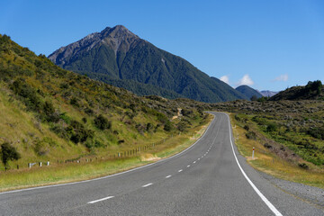 The Great Alpine Highway in New Zealand