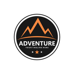mountain logo icon vector design illustration