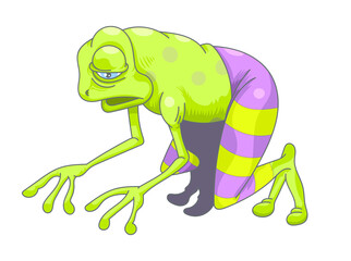 Grenouille humanoïde triste