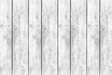 Vintage white wooden fence texture and seamless background