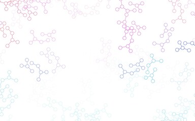 Light Blue, Red vector template with artificial intelligence structure.