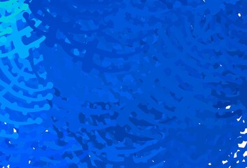 Light BLUE vector background with abstract shapes.