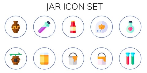 Fototapeta premium jar icon set