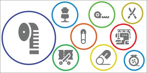tailor icon set