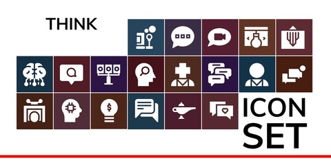 think icon set
