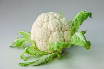 Fresh  Cauliflower on white background