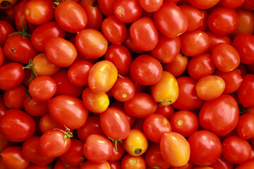 a lot of red tomatoes background
