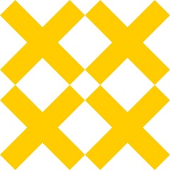 Obraz premium Tile cross plus yellow and white vector pattern for seamless decoration wallpaper