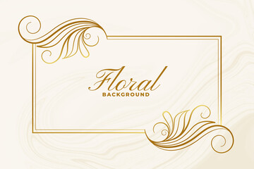 ornamental floral frame decorative background design poster