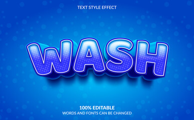 Editable Text Effect, Wash Text Style