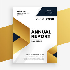 annual report business company brochure design template