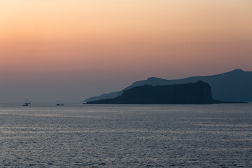 cliffs and rocks of santorini island