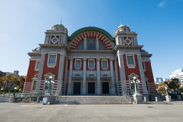 Fototapeta na wymiar Nakanoshima Central Public Hall