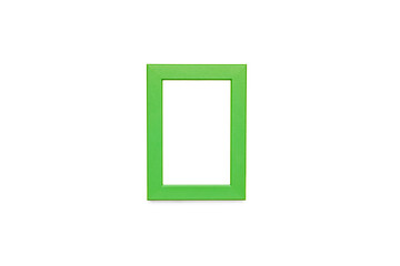 Green frame on white background.