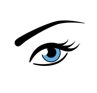 Blue Eye Vector icon design