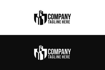 Modern real estate logo collection property building Vector