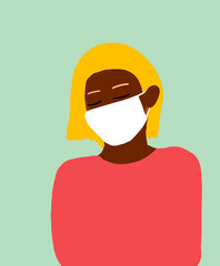 vector illustration of a man with speech bubble