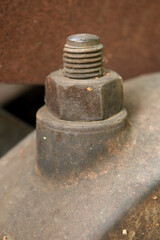 photo depicting rusted parts of the old mechanism