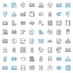knowledge icons set