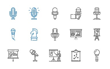 audience icons set