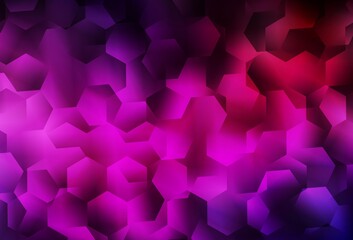 Dark Pink vector low poly layout.